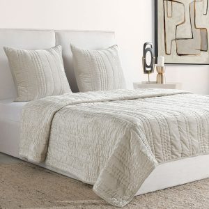 Seville Oyster Gray Quilt Collection